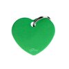 Penning Basic Heart Aluminium Groen - Large