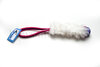 SWAG Plain Sheepskin + Swirl ball S - Sheepskin: Wit / Handvat: Assorti