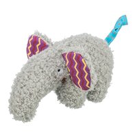 Trixie olifant pluche met kattenkruid / catnip grijs