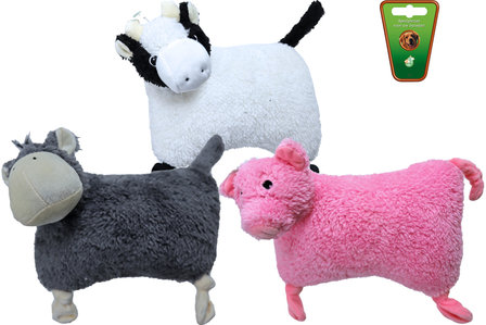  Schapenwol speeltje met kop - 25 cm
