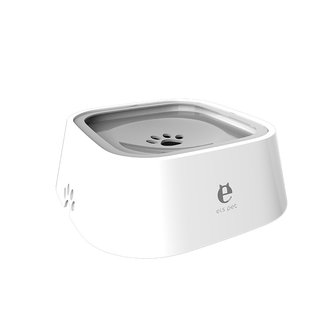 Els Pet - Drinkbak voor Honden GRIJS - Waterbak - Anti Knoei - Verminderd Slobberen - Onderweg 