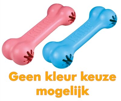 Kong puppy goodie bone roze of blauw assorti