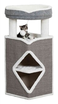 Trixie cat tower arma grijs / wit