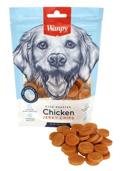 Wanpy oven-roasted chicken jerky chips