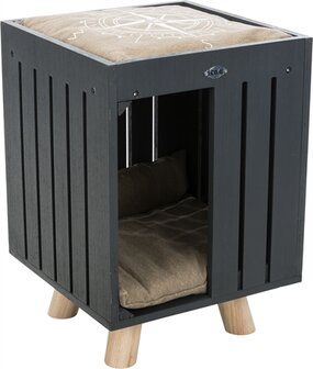 Trixie be nordic kattenhuis alva antraciet / zand