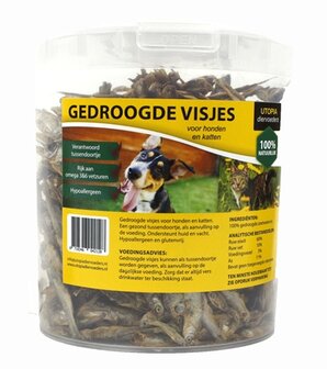 Gedroogde visjes voor hond en kat