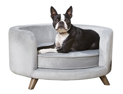 Enchanted hondenmand sofa grijs Paws and Claws, Dierenspeciaalzaak & Trimsalon