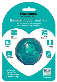 Biosafe puppy snack bal blauw