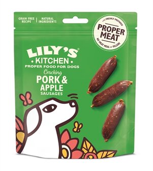 Lily&#039;s kitchen cracking pork / apple sausages
