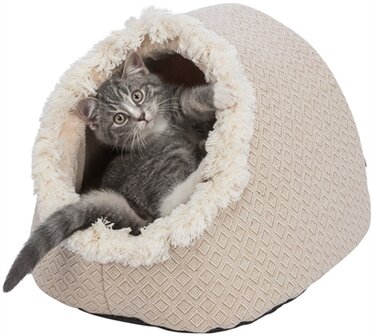 modus Aanhankelijk Struikelen Trixie kattenmand iglo boho beige - Paws and Claws, Dierenspeciaalzaak &  Trimsalon