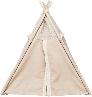 Trixie kattenmand tipi boho beige