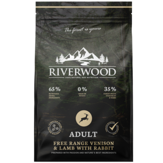 Riverwood Adult Free Range Venison &amp; Lamb with Rabbit - 12kg