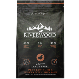 Riverwood Adult Large Breed Free Run Duck &amp; Turkey with Pheasant - 12kg