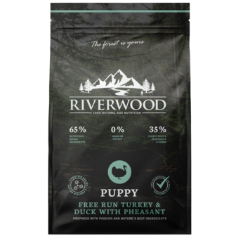 Riverwood Puppy Free Run Turkey &amp; Duck with Pheasant - 12kg