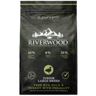 Riverwood Junior Free Run Duck &amp; Turkey with Pheasant - 12kg