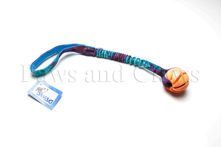 SWAG Bungee Swirl Ball Medium - Handvat: Patternz Flame Paars/Blauw / Bal: Assorti