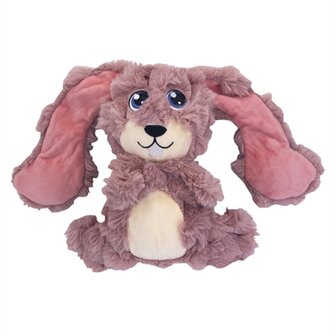 Kong scrumplez bunny pluche met piep roze