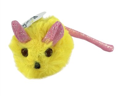 Fofos pluche muis met glitterstaart