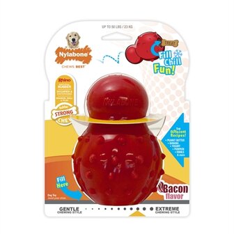 Nylabone strong rubber cone baconsmaak