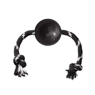 Kong extreme bal met touw zwart / wit