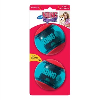 Kong squeezz action bal rood