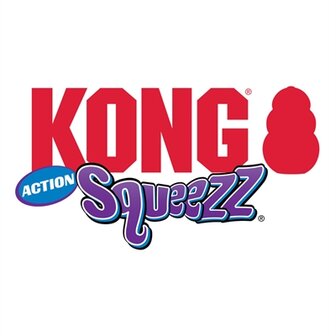 Kong squeezz action bal rood