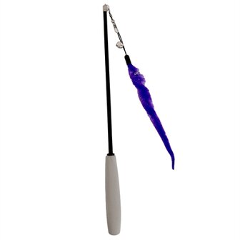 Easypets uitschuifbare kattenhengel worm paars