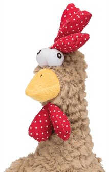 Trixie pluche haan met dierengeluid