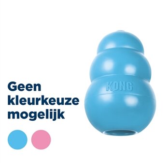Kong puppy roze of blauw assorti