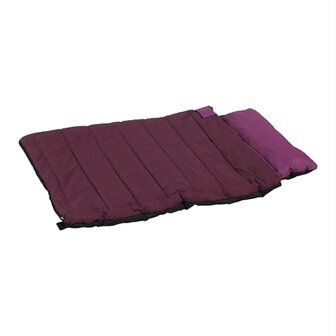 Zolux bivouak hondendeken / slaapzak 2in1 rood