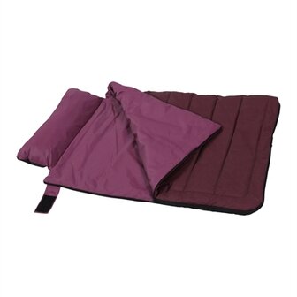 Zolux bivouak hondendeken / slaapzak 2in1 rood