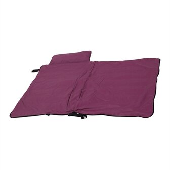 Zolux bivouak hondendeken / slaapzak 2in1 rood