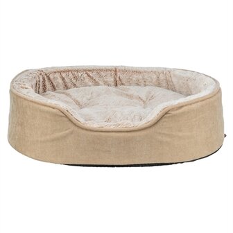 Trixie vital hondenmand lino soft ovaal beige / creme