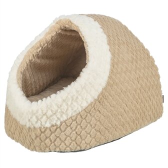 Trixie kattenmand iglo kaline mio lichtbruin / creme