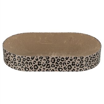 Trixie krabmat / mand leo karton met kattenkruid / catnip bruin