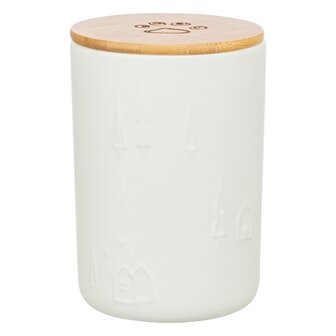 Trixie snackpot keramiek wit