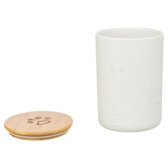 Trixie snackpot keramiek wit
