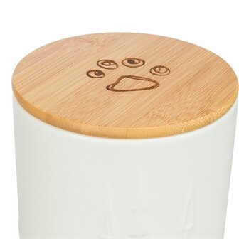 Trixie snackpot keramiek wit