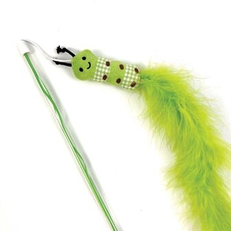 Happy pet tabby patch kattenhengel rups groen