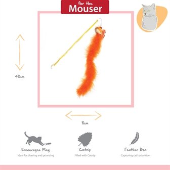 Happy pet tabby patch kattenhengel goudvis oranje