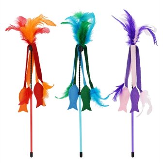 Happy pet tabby patch kattenhengel vis vilt assorti