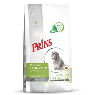 Prins ProCare Lamb &amp; Rice Senior Hypoallergic - 15kg