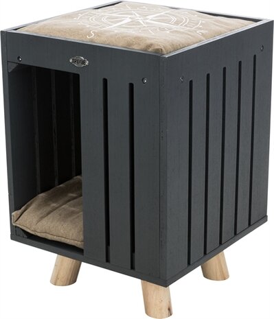 Trixie be nordic kattenhuis alva antraciet / zand