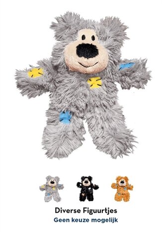 Kong cat softies patchwork bear assorti