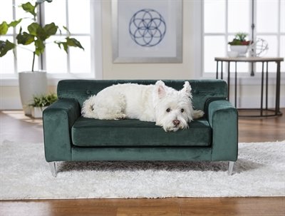Enchanted hondenmand / sofa martine emerald groen