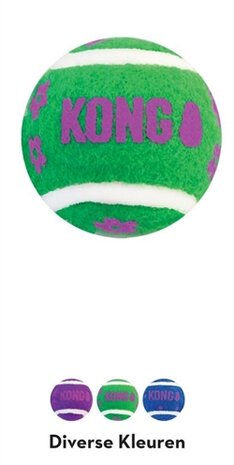 Kong kat tennisballen met bellen