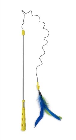 Jw cat telescopic flutter-ee feather kattenhengel