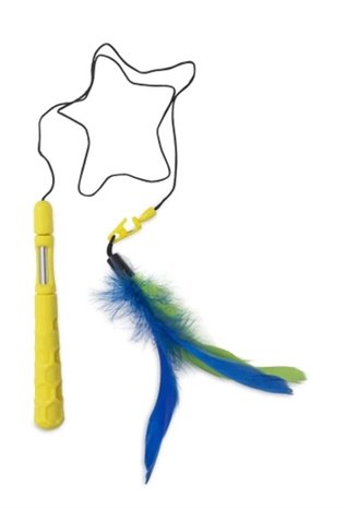 Jw cat telescopic flutter-ee feather kattenhengel
