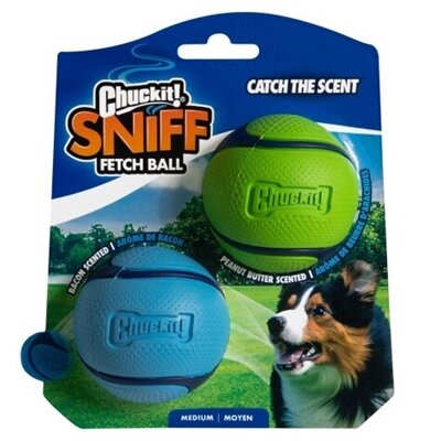 Chuckit sniff fetch bal combo pindakaas & bacon