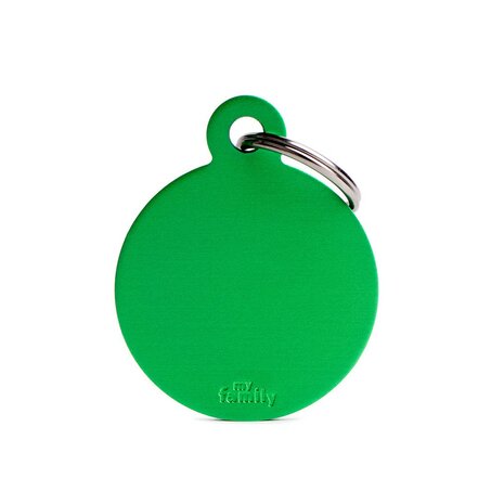 Penning Basic Circle Aluminium Groen - Large